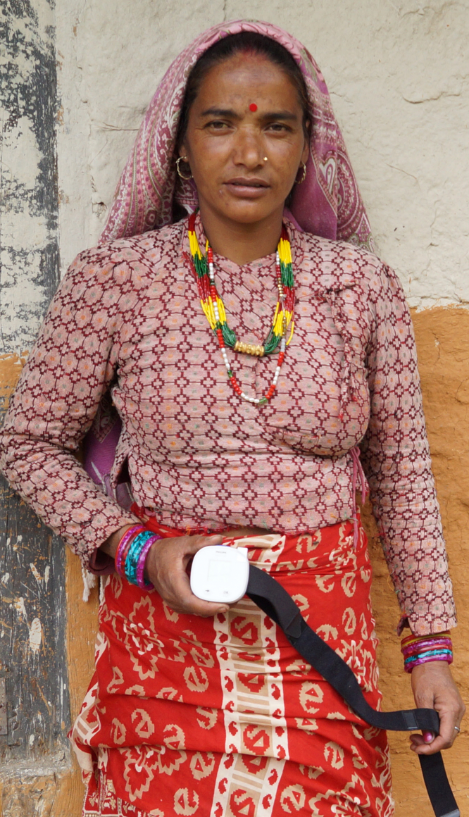 ChARM respiratory rate monitor for pneumonia