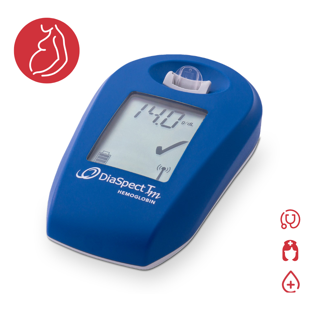 Maternova hemoglobinometers are for rapid point of care hemoglobin testing for children under age five or for adults and pregnant women.